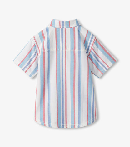 Hatley Boys Nautical Stripes Woven Button Down Shirt
