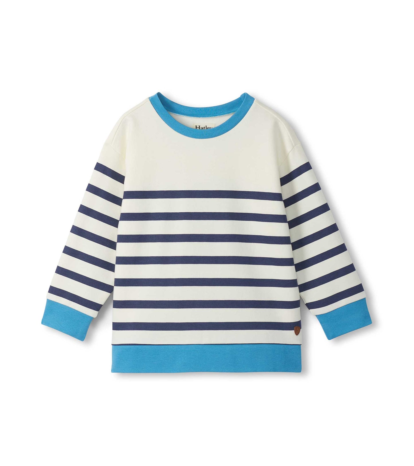Hatley Boys Preppy Stripes Pullover Sweatshirt