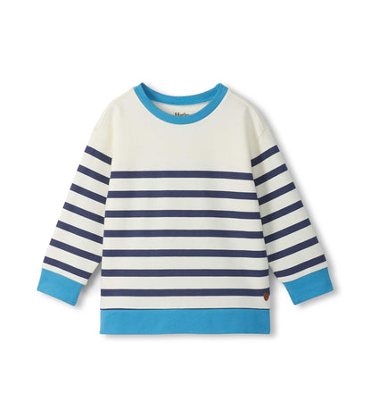 Hatley Boys Preppy Stripes Pullover Sweatshirt