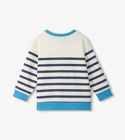 Hatley Boys Preppy Stripes Pullover Sweatshirt