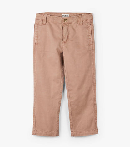 Hatley Boys Khaki Twill Trousers