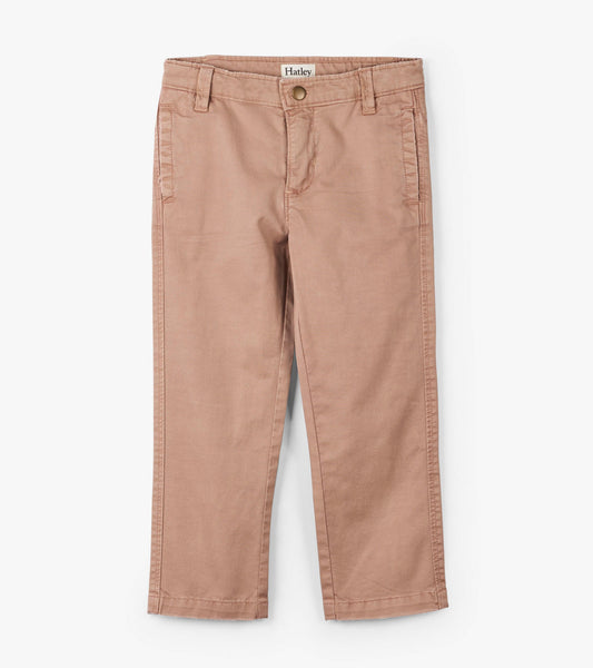 Hatley Boys Khaki Twill Trousers