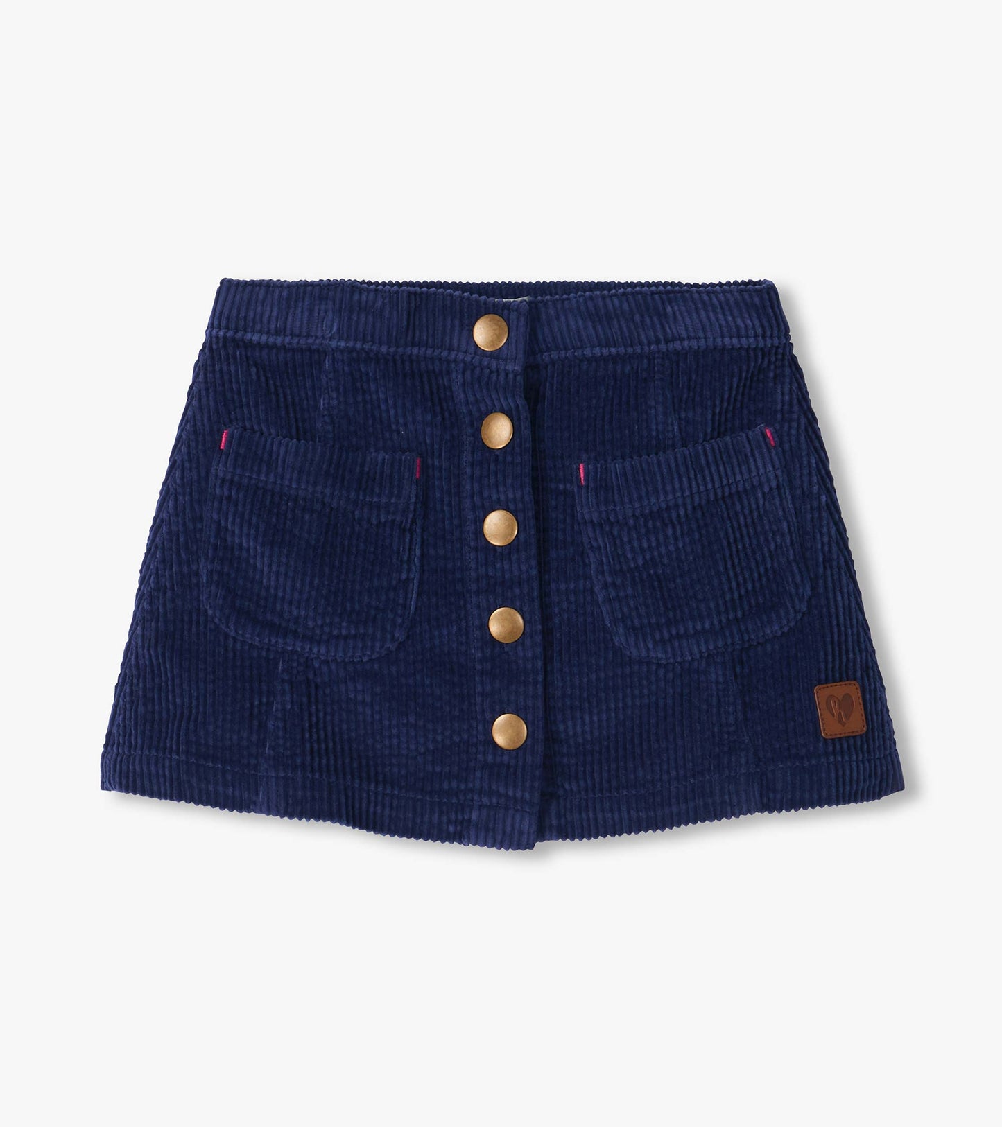 Hatley Girls Navy Blue A-Line Corduroy Skirt
