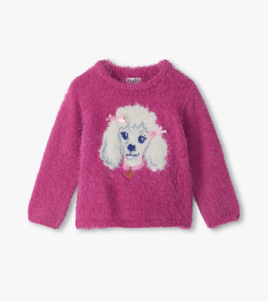 Hatley Baby Girls Posh Poodle Furry Sweater