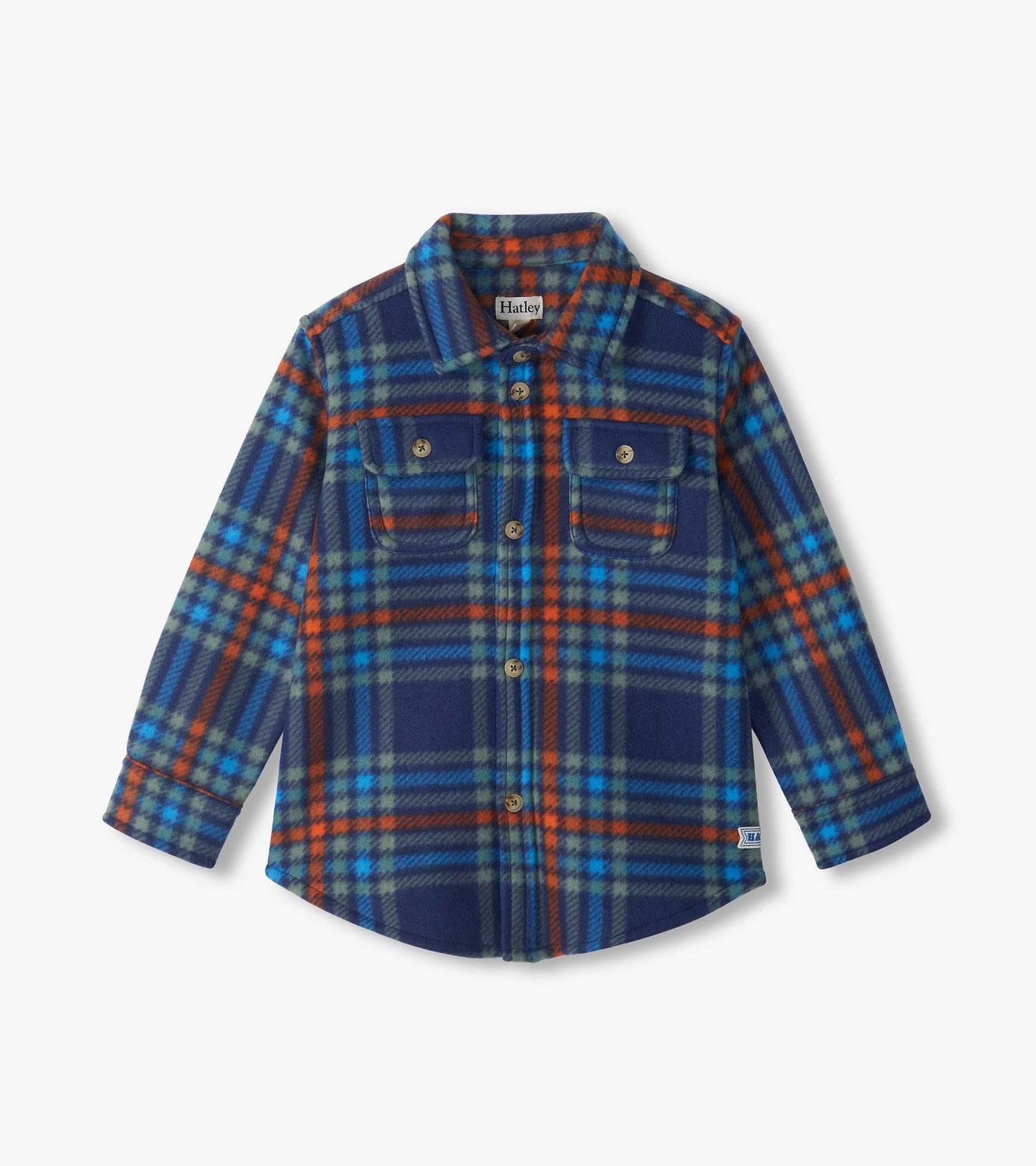 Hatley Boys Varsity Plaid Fleece Buttondown