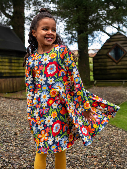 Frugi Girls Sofia Beautiful Bunch Skater Dress