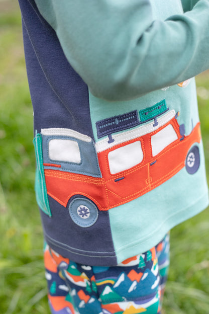 Frugi Boys Albert Campervan Wrap Around Top