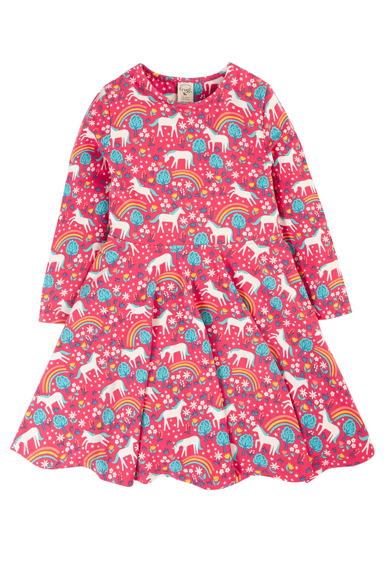 Frugi Girls Sofia Wild Horses Skater Dress