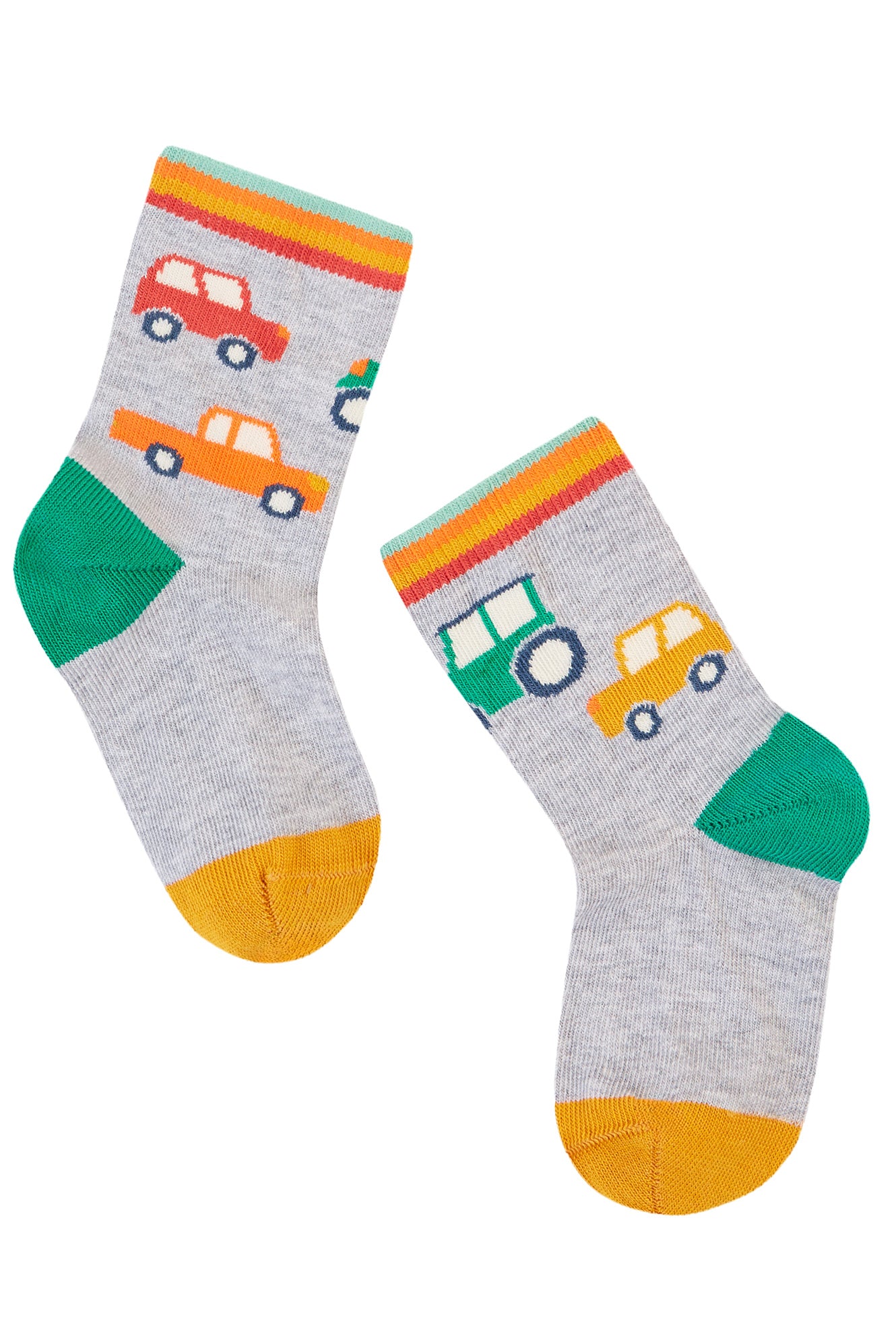 Frugi Baby Boys Cars Multipack Socks