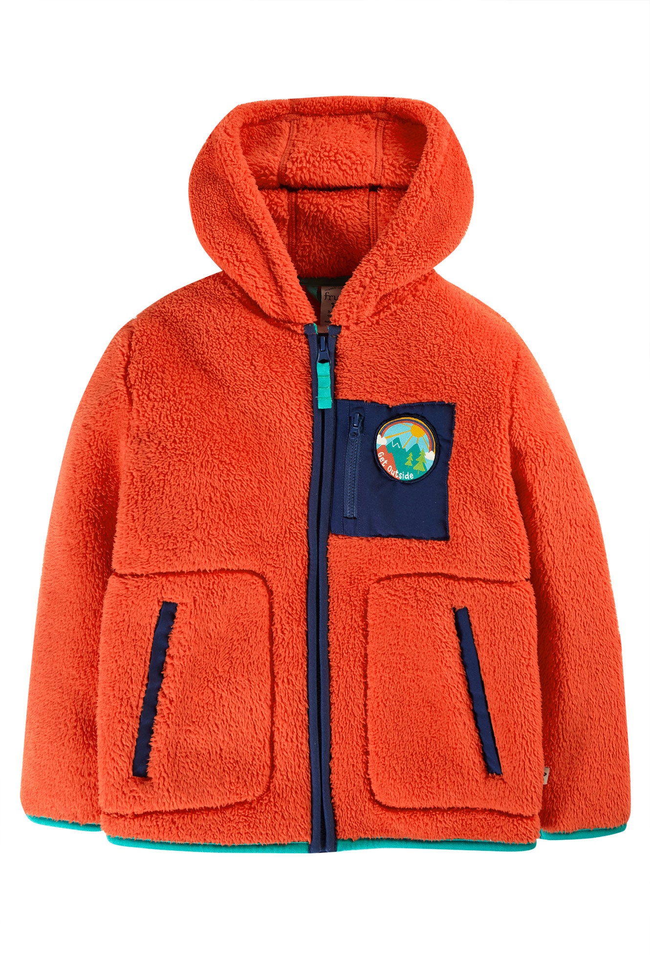 Frugi Boys Toby Ted Bonfire Fleece