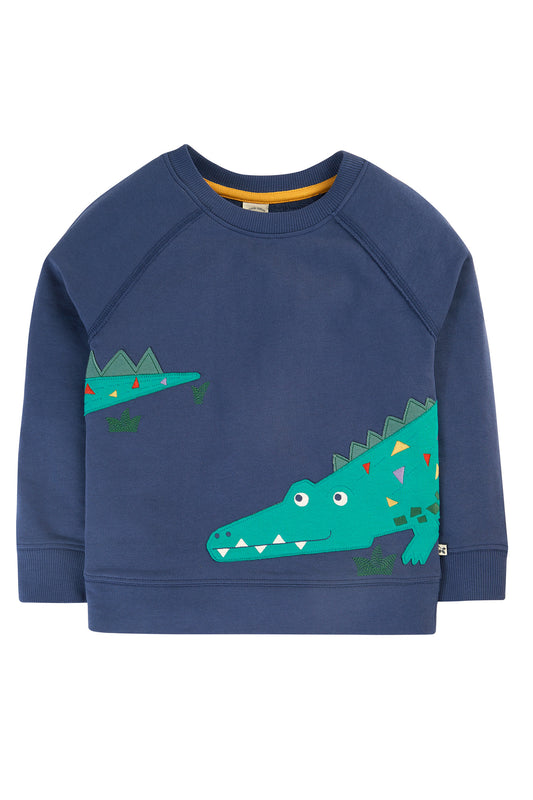 Frugi Boys Ethan Navy Crocodile Jumper