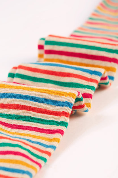 Frugi Baby Girls Multi-Stripe Norah Tights