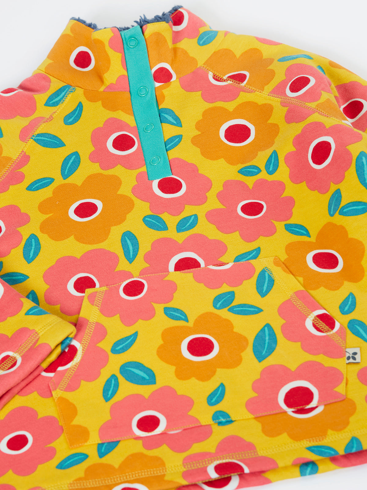 Frugi Girls Floral Fields Snuggle Fleece