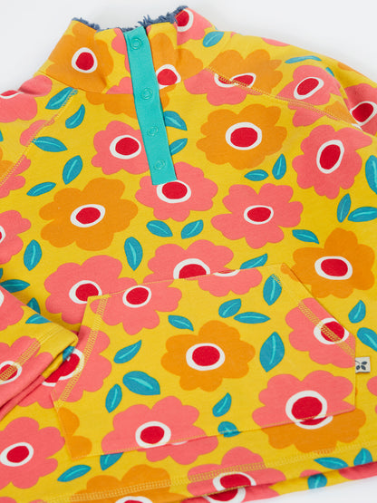 Frugi Girls Floral Fields Snuggle Fleece