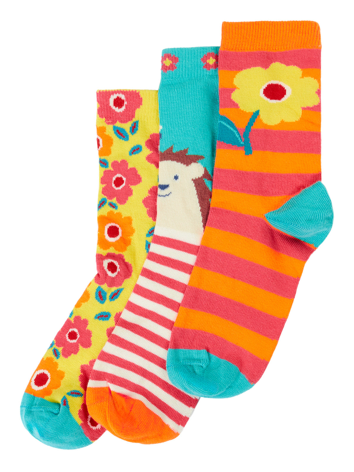 Frugi Baby Girls Garden Socks Multipack