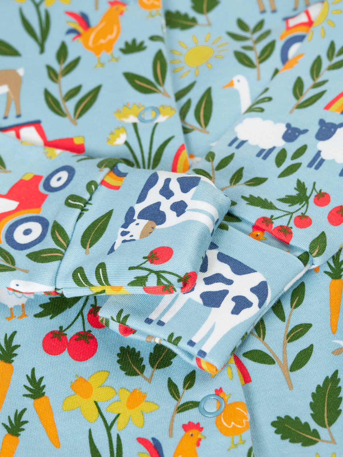 Frugi Baby Boy Soft On The Farm Lovely Babygrow