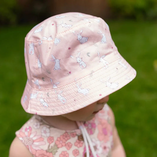 Ziggle Baby Girls Bunnies Sun Hat