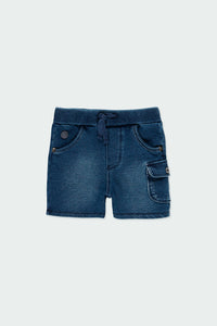 Boboli Fleece bermuda shorts denim - blue