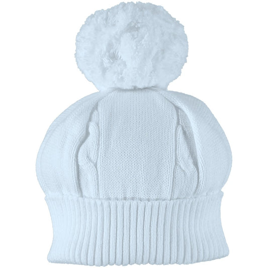 Emile et Rose fuzzy blue pom hat