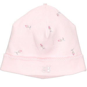 Emile et Rose Romy Pink Rosebud Baby Pull - On Hat