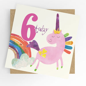 UTWT card - 6 unicorn