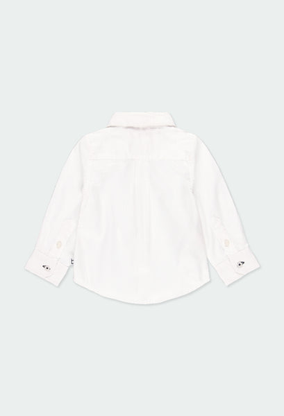 Boboli white shirt with navy dickie bow 711010