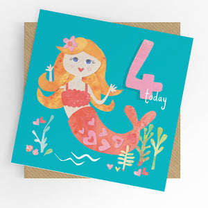 UTWT card - 4 mermaid