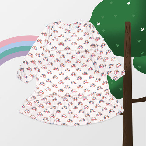 Lilly & Sid Rainbows Jersey Dress