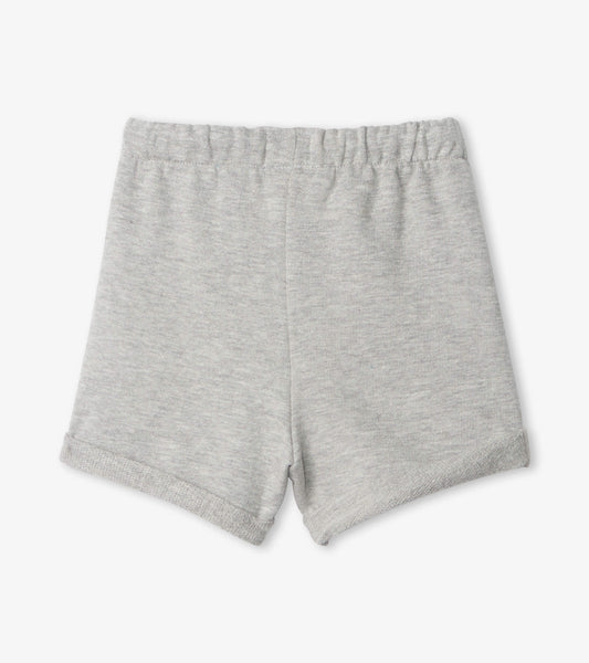 Hatley Grey french terry baby shorts