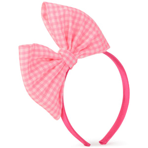 Billieblush Pink Gingham Bow Hairband