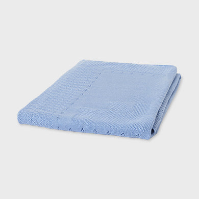Mayoral blue knit blanket 9852