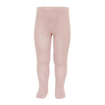 Condor Ribbed Tights - Old Rose 526