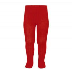 Condor Ribbed Tights - Red 550