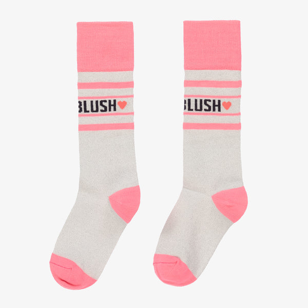 Billieblush Pink & Silvery Glitter Socks