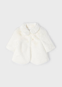Mayoral Faux fur coat newborn 2405