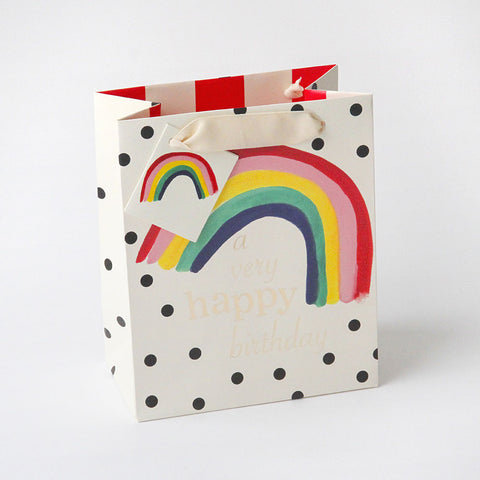 Caroline Gardner Rainbow Birthday Medium Gift Bag