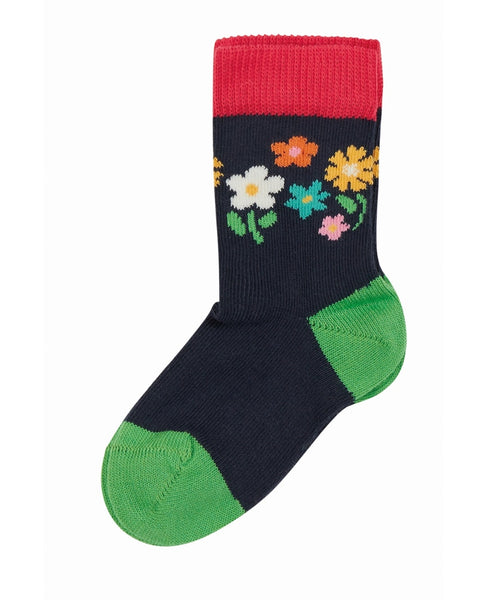 Frugi Little socks 3 pack - daisies/mouse