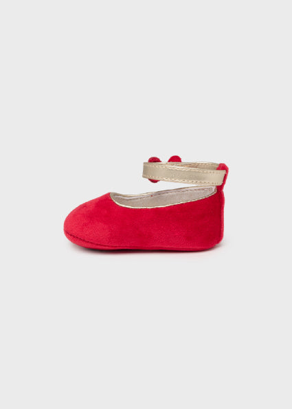 Mayoral red velvet shoe 9457