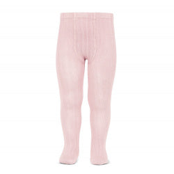 Condor Ribbed Tights - Baby Pink 500