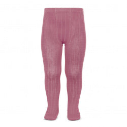 Condor Ribbed Tights -Dusty Pink 670