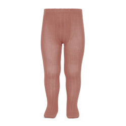 Condor Ribbed Tights - Terracota 126